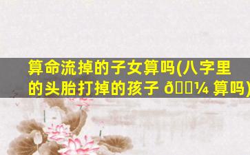算命流掉的子女算吗(八字里的头胎打掉的孩子 🐼 算吗)